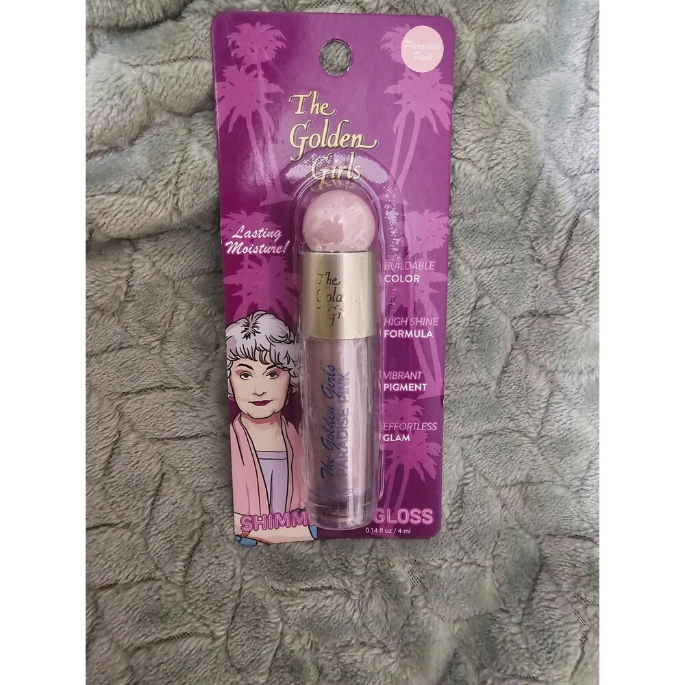 Golden Girls Lip Gloss Rose Betty White Palm Peach NEW NWT